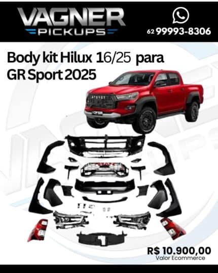 BODY KIT HILUX 16-25 PARA GR SPORT 2025